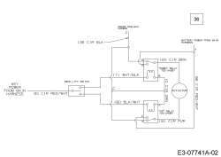 Cub Cadet Ersatzteile Gartentraktoren GTX 2100 14A-3GE-603  (2012) Schaltplan Mähwerksaushebung