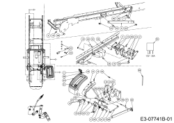 Cub Cadet Ersatzteile Gartentraktoren GTX 2100 14A-3GE-603  (2013) Elektrische Mähwerksaushebung, Rahmen