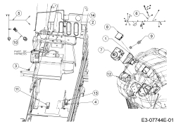 Cub Cadet Ersatzteile Gartentraktoren GTX 2100 14A-3GE-603  (2016) Armaturenbrett, Elektroteile