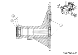 Cub Cadet Ersatzteile Gartentraktoren GTX 2100 14A-3GE-603  (2012) Achstrichter links