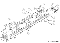 Cub Cadet Ersatzteile Gartentraktoren GTX 2100 14A-3GE-603  (2016) Umlenkung Keilriemen Mähwerk