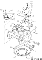 Cub Cadet Ersatzteile Laubsauger mit Häckselfunktion CSV 050 24B-05MP710  (2017) Gehäuse