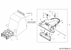 Ersatzteile Yard-Man Laubsauger mit Häckselfunktion Yard Vac Typ: 24A-060F643  (2012) Saugdüse, Fangsack