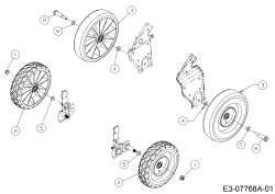 Cub Cadet Ersatzteile Laubsauger mit Häckselfunktion CSV 060 24A-06MP603  (2016) Räder