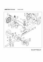 Ersatzteile WOLF-Garten Benzin Rasenmäher mit Antrieb Ambition 51 AV-ALU Typ: 12ABG18A650  (2012) Messer, Räder, Schnitthöhenverstellung, Getriebe 