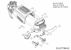 Ersatzteile MTD Rasentraktor Smart RE 115 Typ: 13HH765E676  (2015) Motorhaube 5-Style ab 10.11.2014 