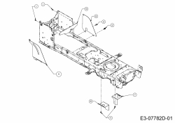 Cub Cadet Ersatzteile Rasentraktoren CC 917 AF 13HN90AF603  (2016) Abdeckungen Rahmen