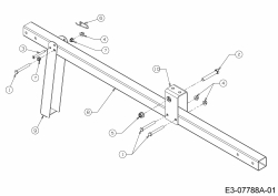 Ersatzteile MTD Holzspalter LS 550 Typ: 24AI550C678  (2015) Zugstange 