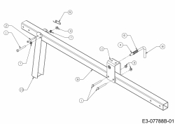 Ersatzteile MTD Holzspalter LS 550 Typ: 24AI550C678  (2016) Zugstange 