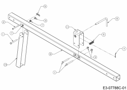 Ersatzteile MTD Holzspalter LS 550 Typ: 24AI550C678  (2018) Zugstange 