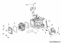 Ersatzteile MTD-Motoren Vertikal 1P65WHC Typ: 752Z1P65WHC  (2013) Reglerhebel, Ventildeckel