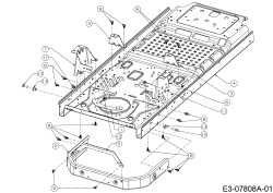 Cub Cadet Ersatzteile Zero Turn XZ2 127 17BICBYQ603  (2021) Rahmen, Stoßstange hinten