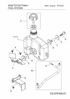 Ersatzteile MTD-Motoren Vertikal 1P70C0A Typ: 752Z1P70C0A  (2012) Tank