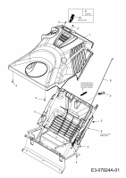 Ersatzteile WOLF-Garten Schneefräse Expert 5370 Typ: 31AR2T6D650  (2016) Motorabdeckung 
