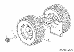 Ersatzteile WOLF-Garten Schneefräse Expert 7190 HD Typ: 31AY55SY650  (2018) Radkappen 