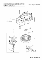 Ersatzteile MTD-Motoren Vertikal 1P70RHA Typ: 752Z1P70RHA  (2017) Schwungrad, Zündspule