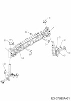 Ersatzteile Gutbrod Rasentraktoren Sprint SLX 107 S Typ: 13AP606G690  (2000) Vorderachse