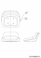 Ersatzteile Gutbrod Rasentraktoren GLX 92 RHL Typ: 13AD516E690  (2002) Sitz