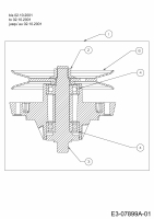 Ersatzteile Yard-Man Rasentraktoren AG 6145 Typ: 13AP604G643 (2000) Messerspindel 618-0565 bis 02.10.2001