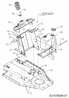 Ersatzteile MTD Rasentraktor Junior 115 Typ: 13AC452C600  (2004) Armaturenbrett, Tank 