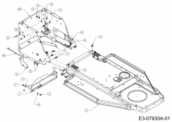 Ersatzteile MTD Rasentraktor Junior 115 Typ: 13AC452C600  (2004) Rahmen 