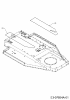 Ersatzteile MTD Rasentraktor Junior 115 Typ: 13AC452C600  (2004) Trittbrettbelag 