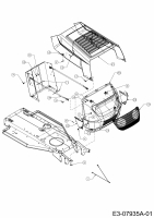 Ersatzteile MTD Rasentraktor Junior 115 Typ: 13AC452C600  (2004) Motorhaube 2-Style 