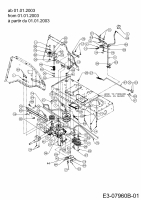 Ersatzteile Yard-Man Rasentraktoren AE 5135 Typ: 13BA504E643  (2003) Fahrantrieb ab 01.01.2003