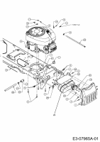 Ersatzteile MTD Rasentraktor SN 150 A Typ: 13BA508N678  (2003) Motorzubehör 