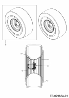 Ersatzteile Verts Loisirs Rasentraktoren VL 15536 TD Typ: 13BA508E617  (2003) Räder vorne 15x6