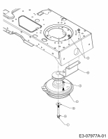 Ersatzteile Gutbrod Rasentraktoren GLX 92 RHL Typ: 13AD516E690  (2002) Motorkeilriemenscheibe