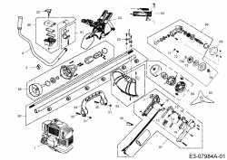 Ersatzteile MTD Motorsense 1035 K Typ: 41AD7U8B678  (2019) Grundgerät 