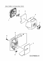 Ersatzteile MTD Motorsense 1035 K Typ: 41AD7U8B678  (2015) Auspuff, Luftfilter 