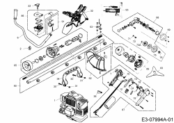 Ersatzteile MTD Motorsense 1045 K Typ: 41AD7U9B678  (2013) Grundgerät 