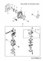 Cub Cadet Ersatzteile Motorsensen CC 745 41ADC74G330  (2014) Vergaser