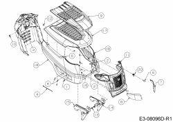 Ersatzteile MTD Rasentraktor Optima LG 165 H Typ: 13IN79KG678  (2018) Motorhaube K-Style 