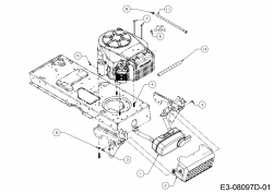 Ersatzteile MTD Rasentraktor LT 107 EXHK Typ: 13AG79KG682  (2018) Motorzubehör 