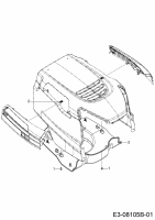 Cub Cadet Ersatzteile Rasentraktoren LT1 NS96 13AB76DF603  (2020) Luftführung
