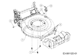 Cub Cadet Ersatzteile Motormäher mit Antrieb LM1 AR42 12A-LQMG603 (2019) Mähwerksgehäuse, Waschdüse