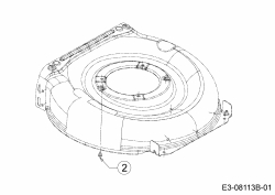 Ersatzteile MTD Benzin Rasenmäher ohne Antrieb Smart 46 PO Typ: 11C-TASJ600 (2019) Schraube Motorbefestigung 