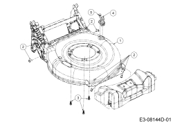 Cub Cadet Ersatzteile Motormäher LM1 AP46 11B-TQMG603 (2021) Mähwerksgehäuse