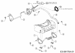 Ersatzteile WOLF-Garten Benzin Rasenmäher mit Antrieb Expert 460 A Typ: 12A-TUKC650  (2014) Höhenverstellung 