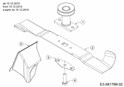 Ersatzteile WOLF-Garten Benzin Rasenmäher mit Antrieb Expert 46 BA V HW Typ: 12ABTV5E650  (2016) Messer, Messeraufnahme, Mulchstopfen bis 09.12.2015 