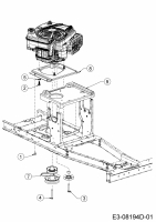 Ersatzteile WOLF-Garten Rasentraktor Scooter M / RDE 60 M Typ: 13B326SC650M  (2018) Motorkeilriemenscheibe 