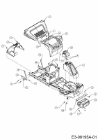 Ersatzteile MTD Rasentraktor Minirider 60 RDE Typ: 13A326EC600  (2014) Frontgewicht, Verkleidungen 