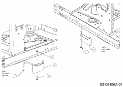 Ersatzteile MTD Rasentraktor Minirider 60 RD Typ: 13A625EC600  (2013) Keilriemenführung 