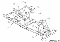 Ersatzteile MTD Rasentraktor Minirider 60 SDE Typ: 13A326JC600  (2014) Rahmen 