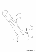 Ersatzteile MTD Rasentraktor Minirider 60 RDE Typ: 13A326SC600  (2015) Auswurfschacht 