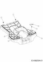 Ersatzteile MTD Rasentraktor Minirider 60 RDE Typ: 13A326EC600  (2014) Trittbrett 