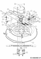 Ersatzteile Bestgreen Rasentraktoren BG 11576 SM Typ: 13B226JD655  (2016) Mähwerk D (30/76cm)